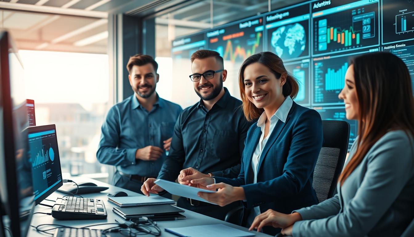 Enterprise software dashboards and business process automation